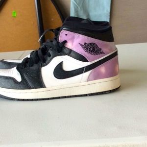 Purple and White Jordan 1s